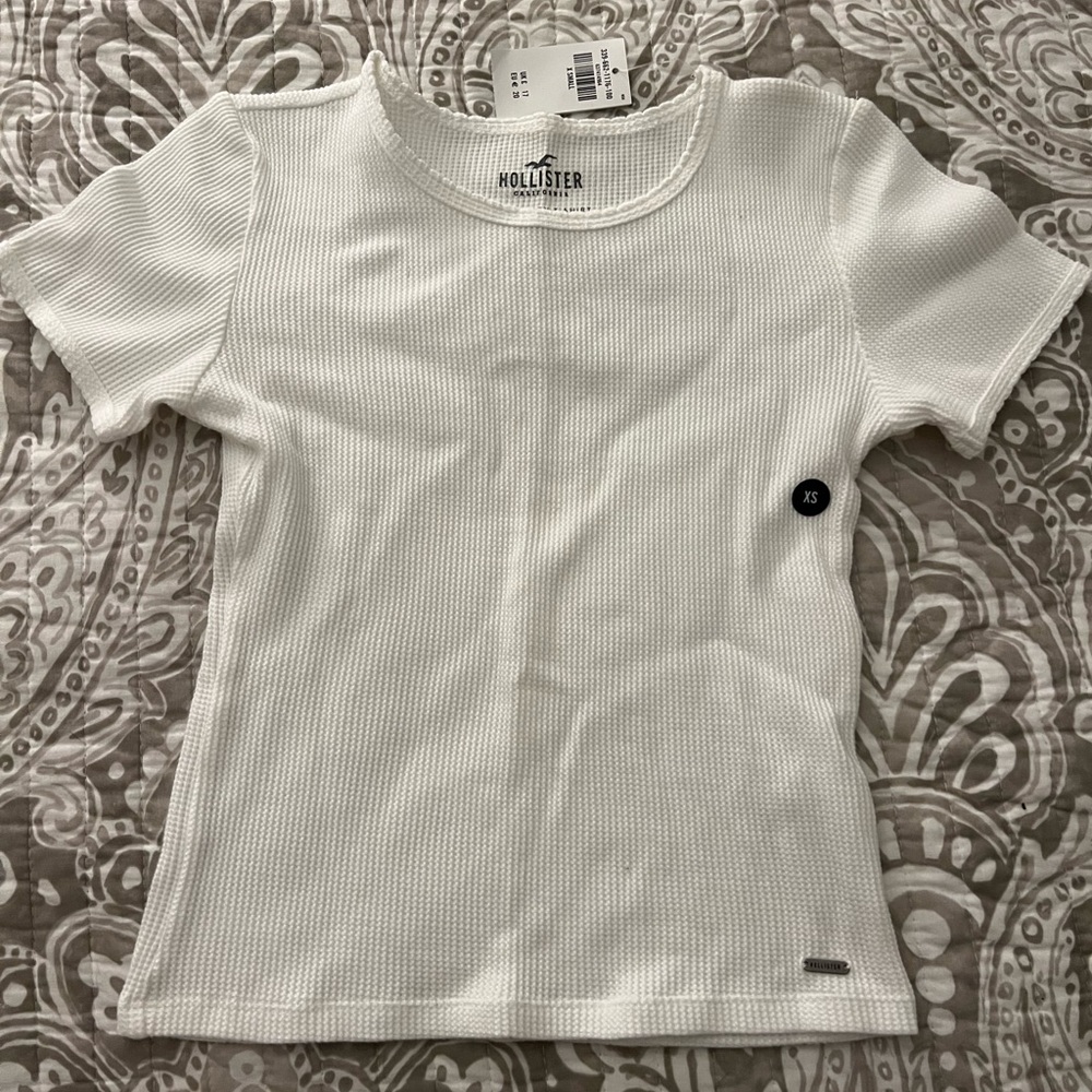 NWT Hollister Waffle Short Sleeve Top